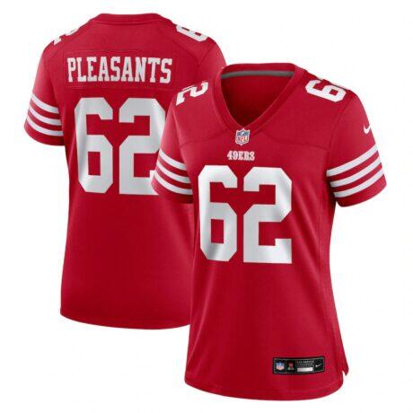 Austen Pleasants San Francisco 49ers Nike Women's Team Game Jersey - - Front View