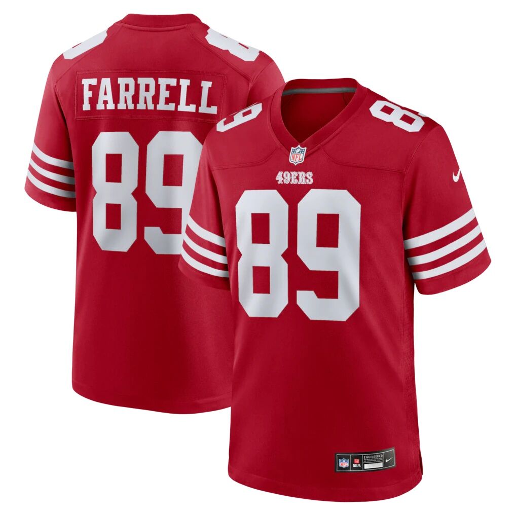 Luke Farrell San Francisco 49ers Nike Team Game Jersey -  Scarlet