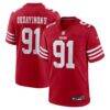 Sam Okuayinonu San Francisco 49ers Nike Team Game Jersey - - Front View