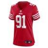 Sam Okuayinonu San Francisco 49ers Nike Women's Team Game Jersey - - Side View