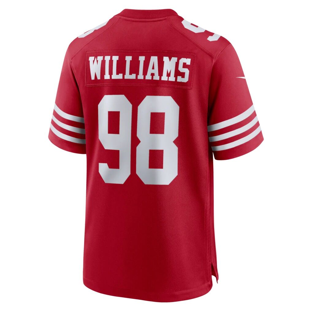 Mykel Williams San Francisco 49ers Nike Team Game Jersey -  Scarlet
