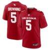 Baron Browning Arizona Cardinals Nike Team Game Jersey - - Front View