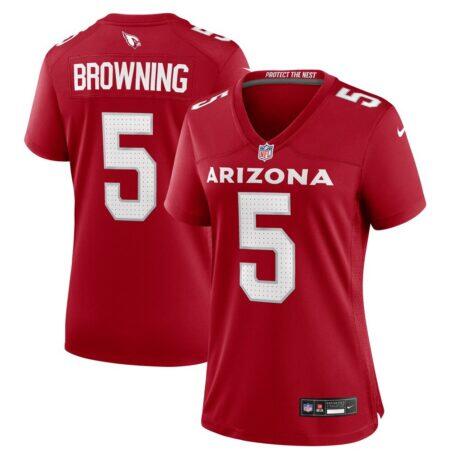 Baron Browning Arizona Cardinals Nike Women's Team Game Jersey - - Front View