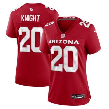 Zonovan Knight Arizona Cardinals Nike Women's Team Game Jersey - - Front View