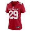Denzel Burke Arizona Cardinals Nike Women's Team Game Jersey - - Side View
