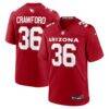 Kitan Crawford Arizona Cardinals Nike Team Game Jersey - - Front View