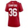 Kitan Crawford Arizona Cardinals Nike Women's Team Game Jersey - - Detail View