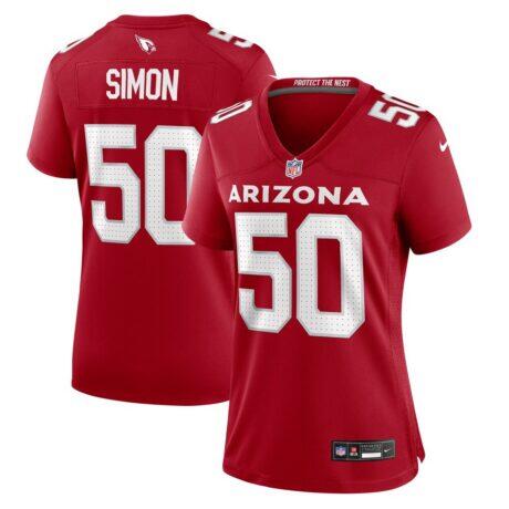 Cody Simon Arizona Cardinals Nike Women's Team Game Jersey - - Front View