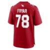 Josh Fryar Arizona Cardinals Nike Team Game Jersey - - Detail View