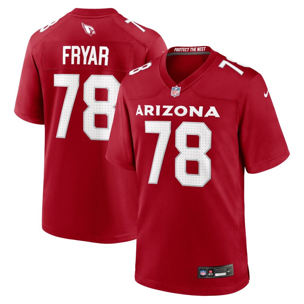 Josh Fryar Arizona Cardinals Nike Team Game Jersey -  Cardinal