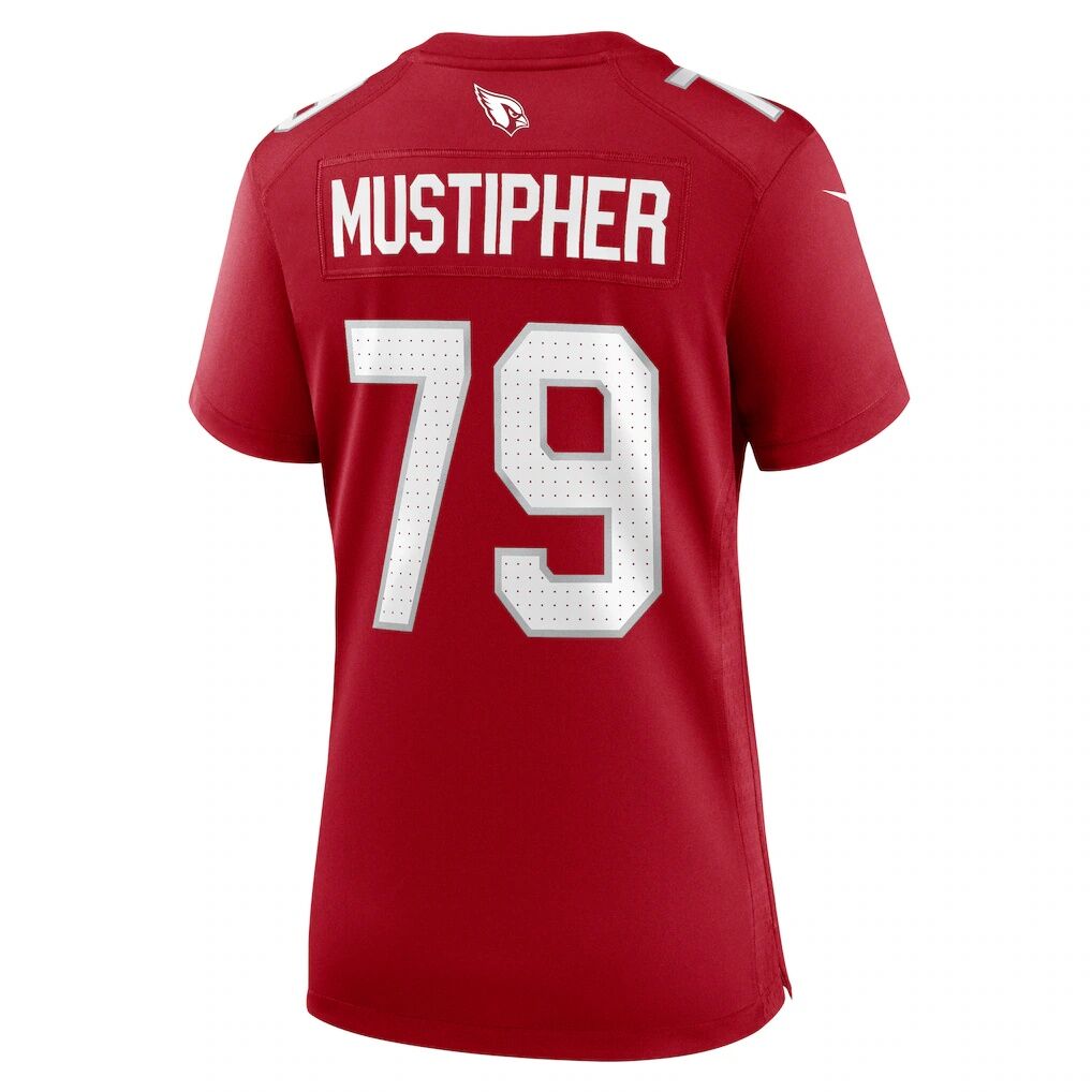 PJ Mustipher Arizona Cardinals Nike Women's Team Game Jersey -  Cardinal