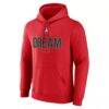 Atlanta Dream Center Court Name & Number Custom Hoodie - Red - Side View