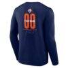 Connecticut Sun Center Court Name & Number Custom Long Sleeve T-Shirt - Navy - Detail View