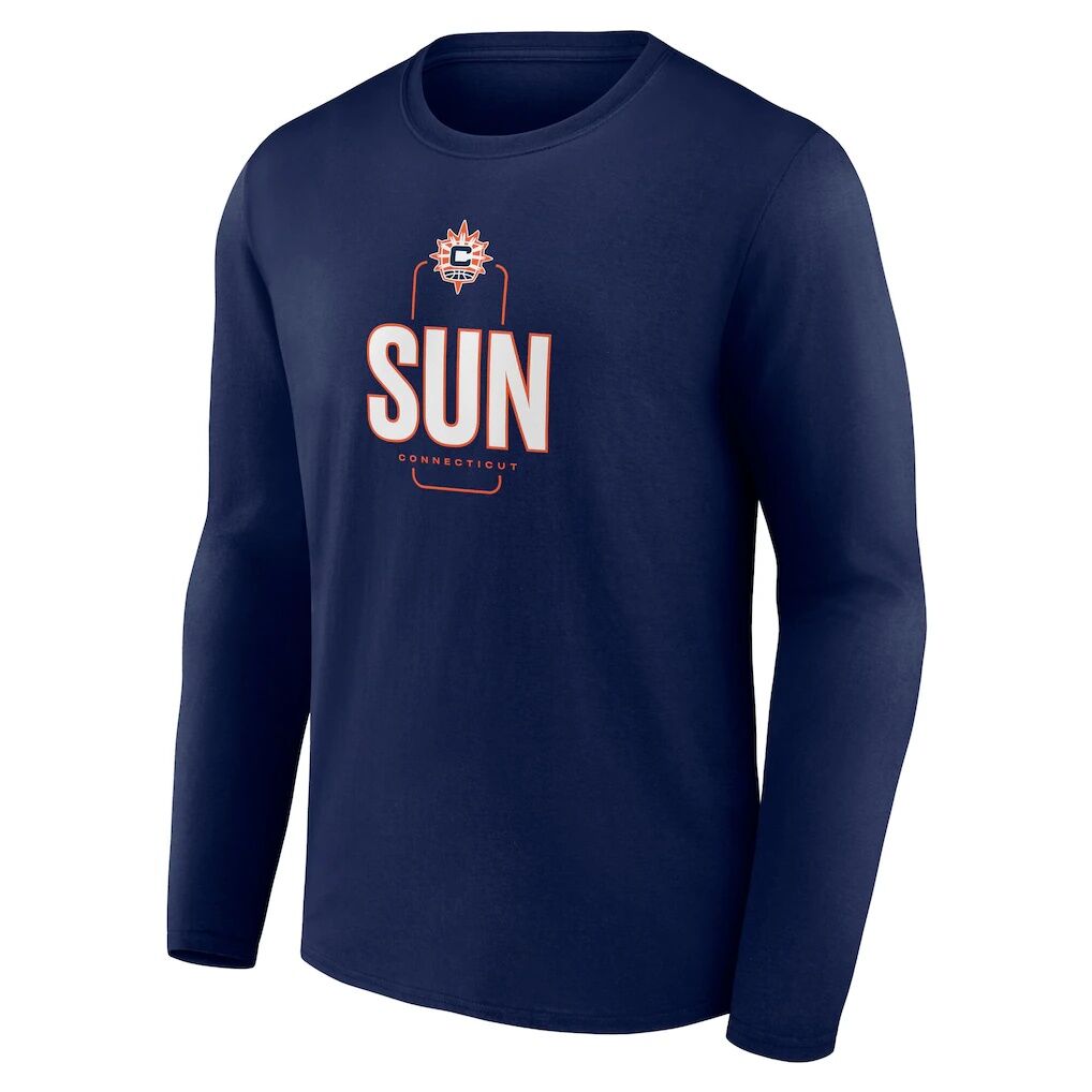 Connecticut Sun Center Court Name & Number Custom Long Sleeve T-Shirt