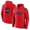 Washington Mystics Center Court Name & Number Custom Hoodie - Red - Front View