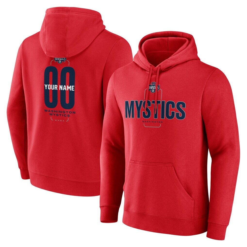 Washington Mystics Center Court Name & Number Custom Hoodie