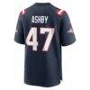 Julian Ashby New England Patriots Nike Team Game Jersey - Navy - Detail View