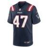 Julian Ashby New England Patriots Nike Team Game Jersey - Navy - Side View