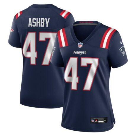 Julian Ashby New England Patriots Nike Women's Team Game Jersey - Navy - Front View