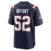 Marcus Bryant New England Patriots Nike Team Game Jersey - Navy - Detail View