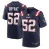 Marcus Bryant New England Patriots Nike Team Game Jersey - Navy - Front View