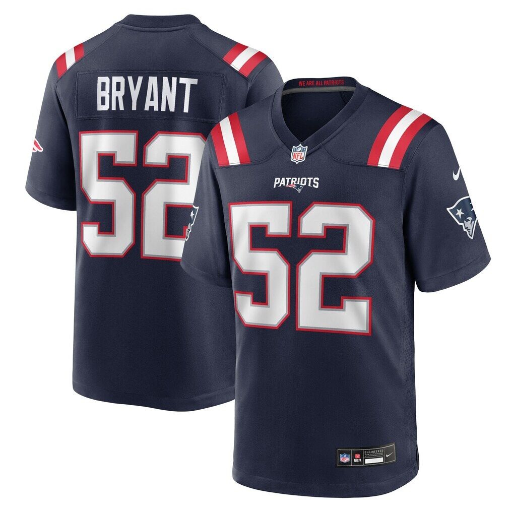 Marcus Bryant New England Patriots Nike Team Game Jersey