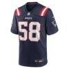 Jared Wilson New England Patriots Nike Team Game Jersey - Navy - Side View