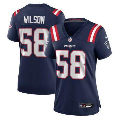 Jared Wilson New England Patriots Nike Women's Team Game Jersey - Navy - Front View