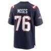Morgan Moses New England Patriots Nike Team Game Jersey - Navy - Detail View