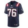 Morgan Moses New England Patriots Nike Team Game Jersey - Navy - Side View
