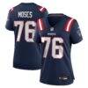 Morgan Moses New England Patriots Nike Women's Team Game Jersey - Navy - Front View