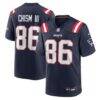 Efton Chism III New England Patriots Nike Team Game Jersey - Navy - Front View