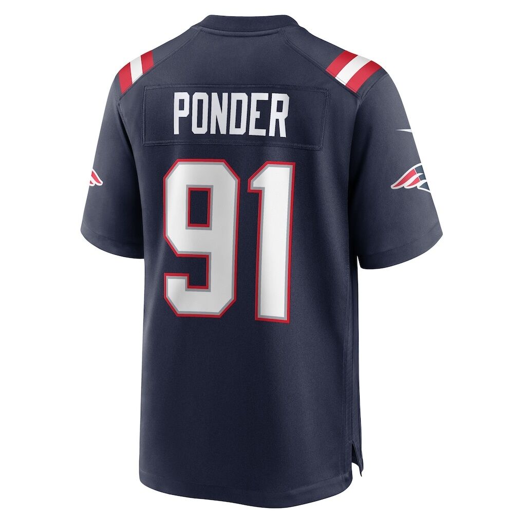 Elijah Ponder New England Patriots Nike Team Game Jersey