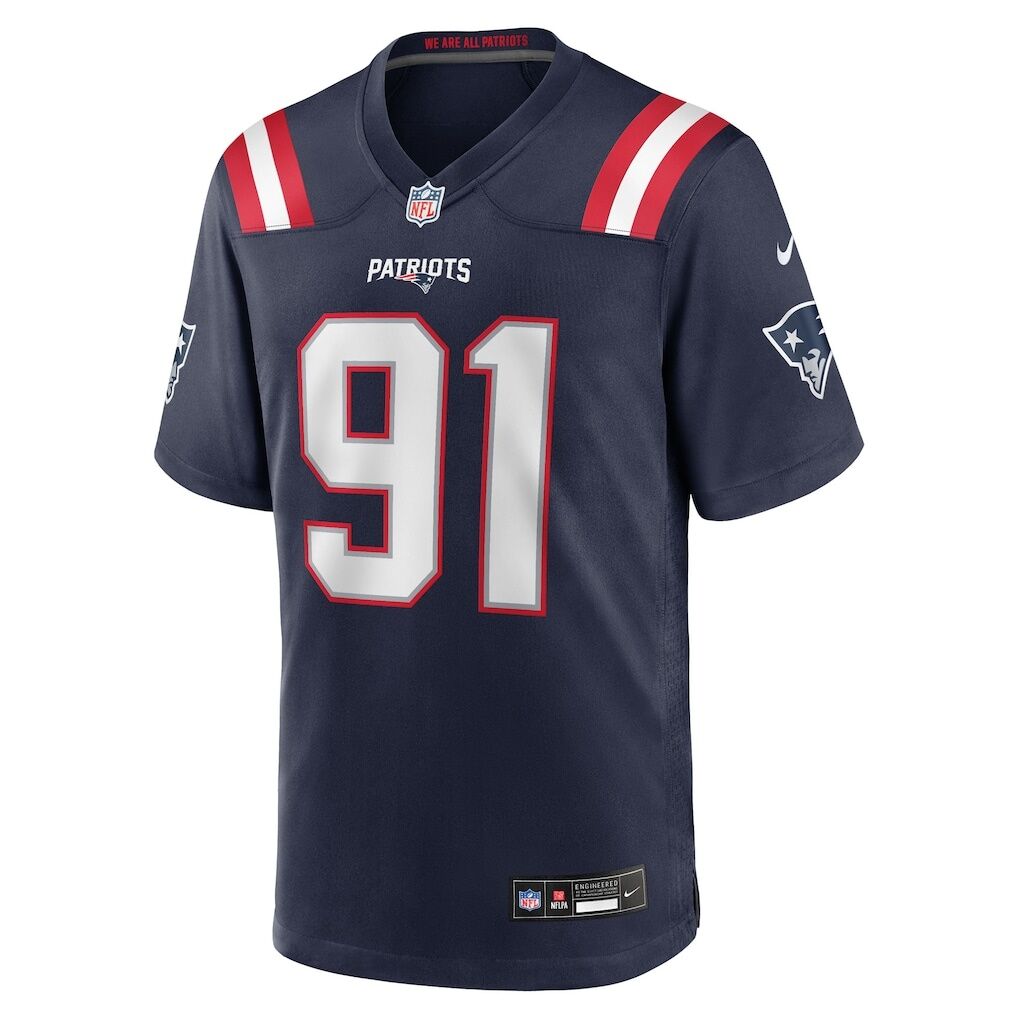 Elijah Ponder New England Patriots Nike Team Game Jersey
