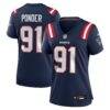 Elijah Ponder New England Patriots Nike Women's Team Game Jersey - Navy - Front View