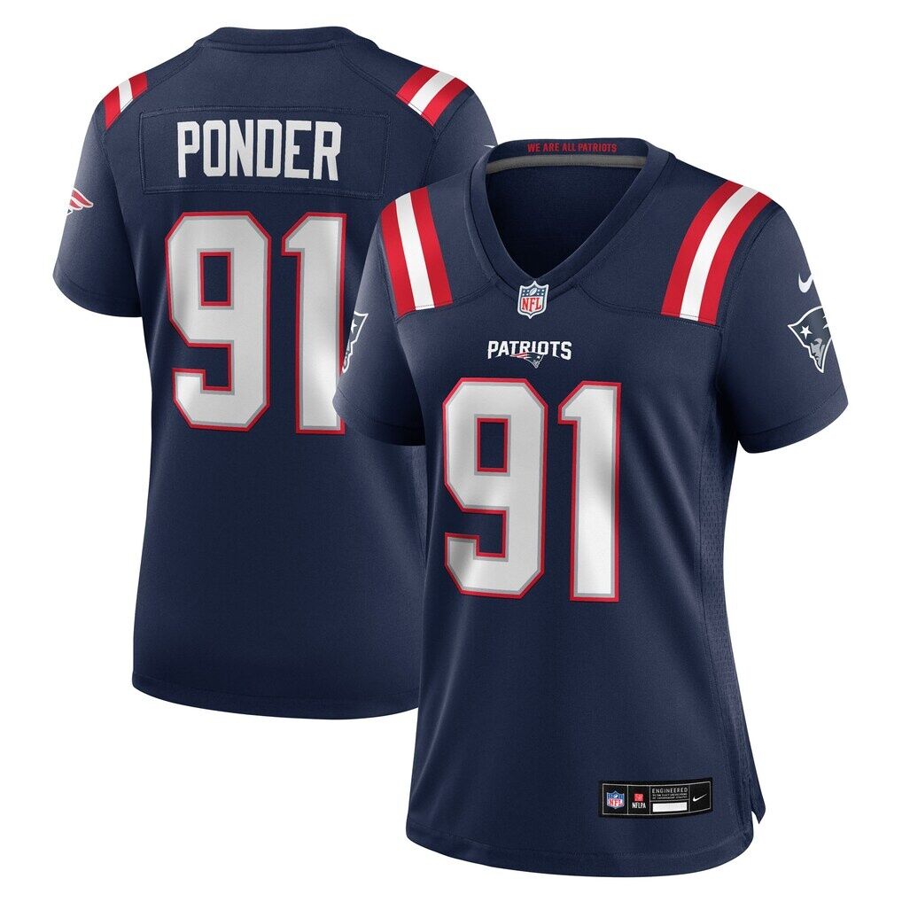 Elijah Ponder New England Patriots Nike Women's Team Game Jersey