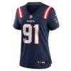 Elijah Ponder New England Patriots Nike Women's Team Game Jersey - Navy - Side View