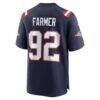 Joshua Farmer New England Patriots Nike Team Game Jersey - Navy - Detail View