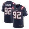 Joshua Farmer New England Patriots Nike Team Game Jersey - Navy - Front View