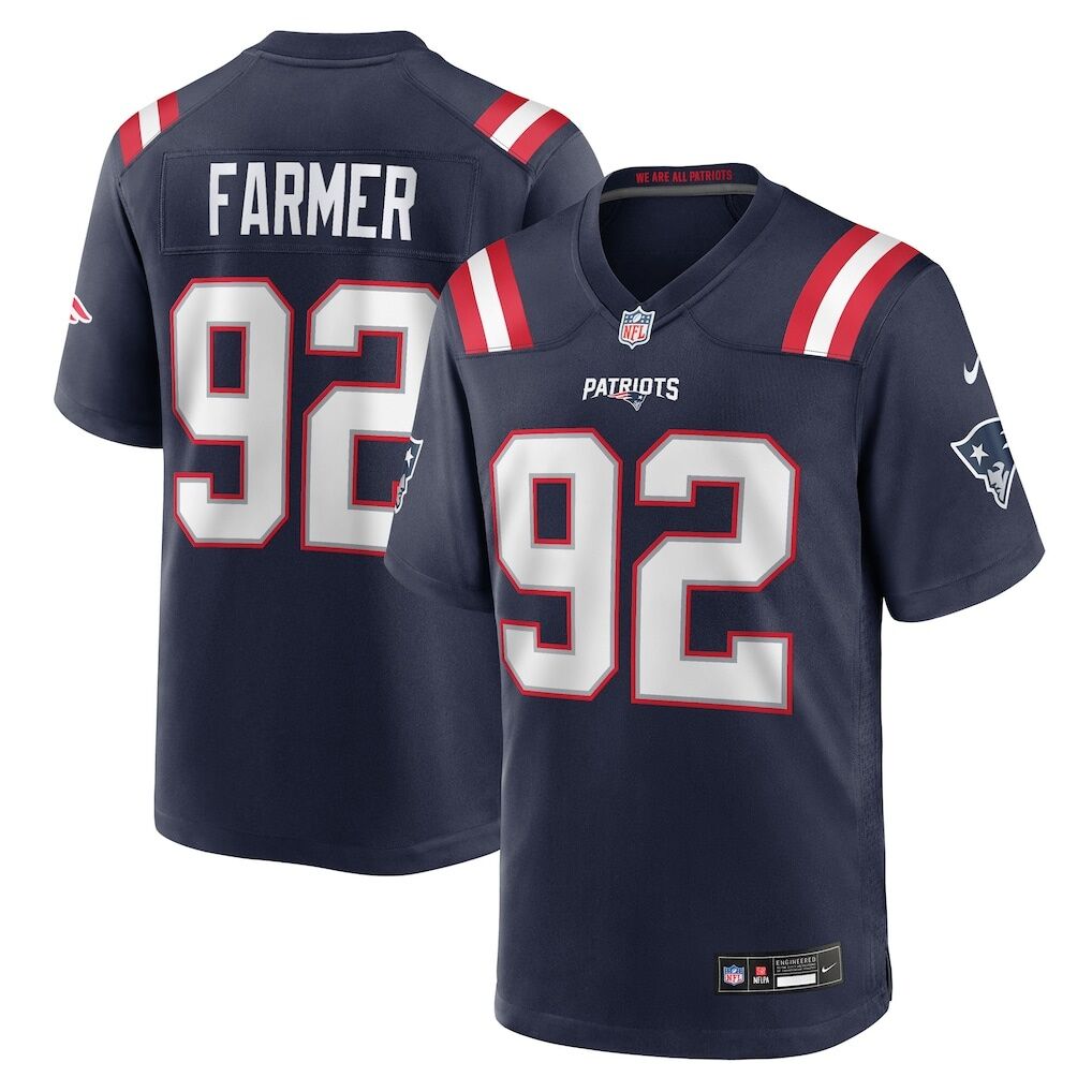 Joshua Farmer New England Patriots Nike Team Game Jersey