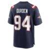 Cory Durden New England Patriots Nike Team Game Jersey - Navy - Detail View