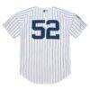 CC Sabathia New York Yankees Mitchell & Ness 2009 Cooperstown Collection Authentic Jersey - White - Detail View