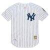 CC Sabathia New York Yankees Mitchell & Ness 2009 Cooperstown Collection Authentic Jersey - White - Side View