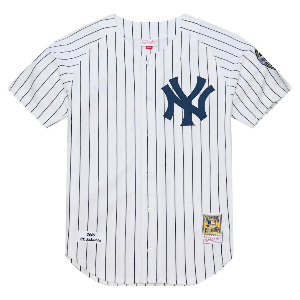 CC Sabathia New York Yankees Mitchell & Ness 2009 Cooperstown Collection Authentic Jersey