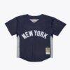 CC Sabathia New York Yankees Mitchell & Ness 2009 Authentic Batting Practice Jersey - Navy - Front View