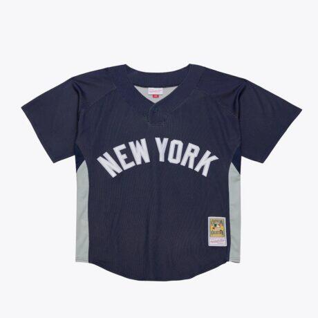 CC Sabathia New York Yankees Mitchell & Ness 2009 Authentic Batting Practice Jersey - Navy - Front View