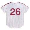 Chase Utley Philadelphia Phillies Mitchell & Ness 2003 Cooperstown Collection Authentic Jersey - White - Detail View