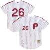 Chase Utley Philadelphia Phillies Mitchell & Ness 2003 Cooperstown Collection Authentic Jersey - White - Front View
