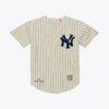 Mickey Mantle New York Yankees Mitchell & Ness 1951 Cooperstown Collection Authentic Jersey - Cream - Front View