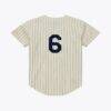 Mickey Mantle New York Yankees Mitchell & Ness 1951 Cooperstown Collection Authentic Jersey - Cream - Side View